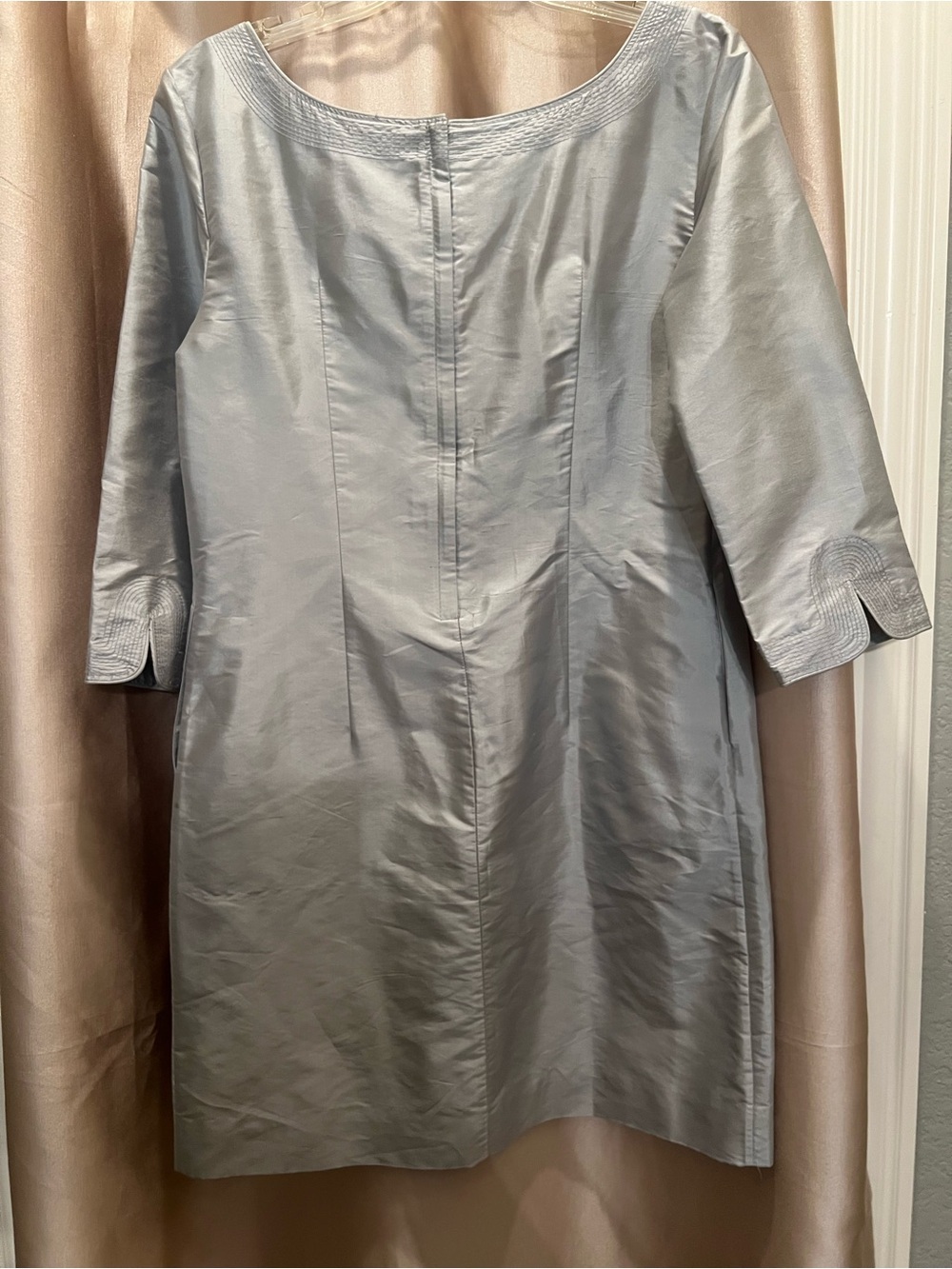 J. Crew Silver Shift Midi Dress - Picture 3 of 10